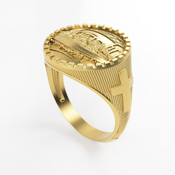 Buy Men Diamond Ring, Men Yellow Gold Ring, 10k Yellow Gold, 10k White Gold,  Men Gold Ring, Authentic Diamond, Free Shipping, Christmas Gift Online in  India - Etsy
